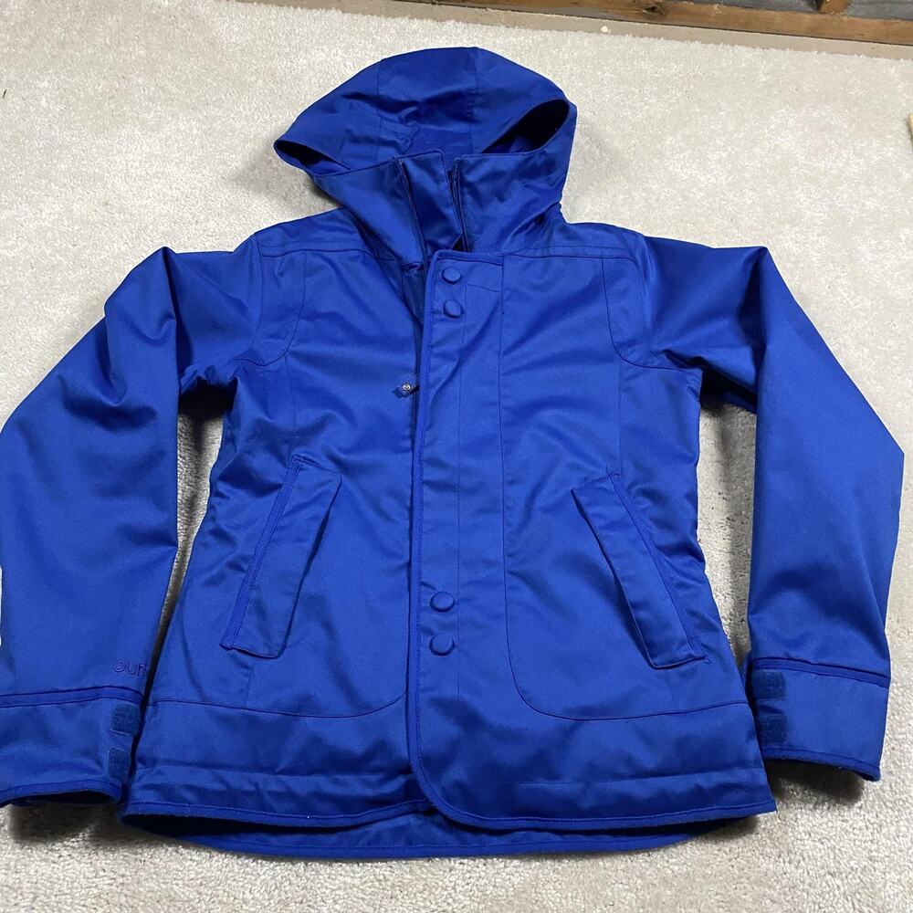 Burton Jacket Womens M Blue Dryride Ski Hooded Insulated Snowboard Winter